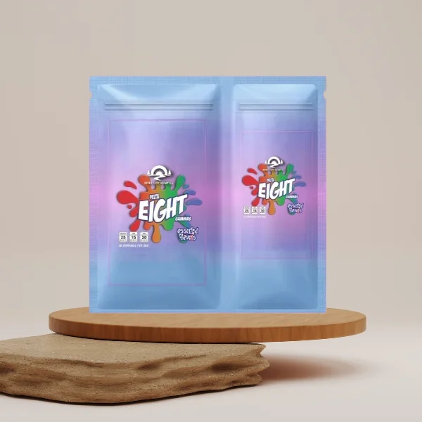 Dual Compartment Custom Mylar Bags  8 x 9  - (oz)